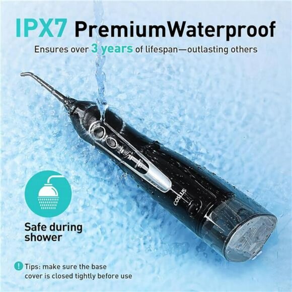 Water Dental Flosser Cordless Oral Irrigator Rechargeable Teeth Cleaner 300ML - Picture 6 of 7